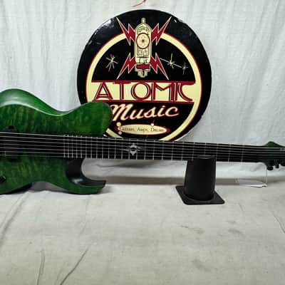 Deviant Guitars USA Custom Shop Truck Driver Shawn Signature Linchpin Baritone 7-string Guitar 2023 - Dark Verde Burst - *AS IS* image 1
