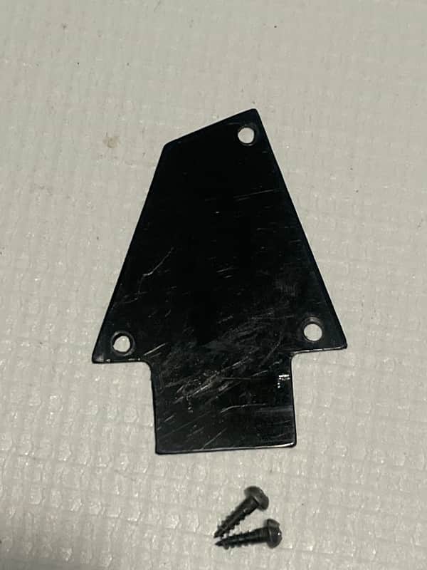 1990's Japan Ibanez S Series Guitar Black Factory Truss Rod Cover 1 Ply image 1
