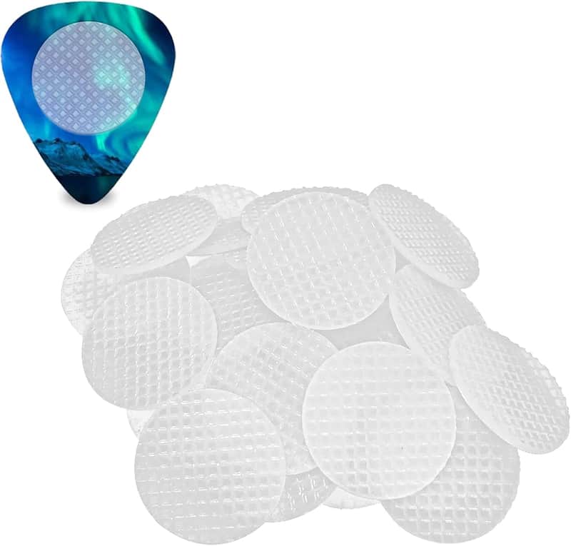 Grips for Guitar Picks, Guitar Pick Grips Help You Hold Guitar Picks Tightly, Self Adhesive 30Grips image 1