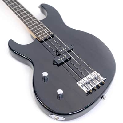 Mid 00’s Samick FM-2 Fairlane Left Handed Bass Guitar w/ Split-Coil Humbucker, Transparent Black Finish image 3