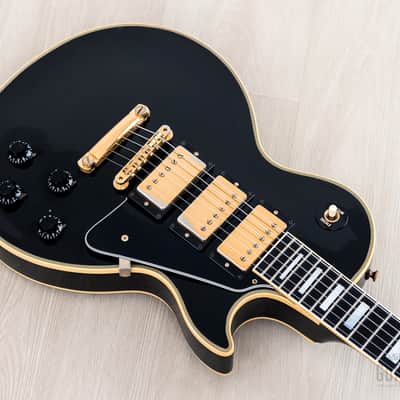 1992 Gibson Pre-Historic '57 Les Paul Custom 3 Pickup Black Beauty w/ 57 Classic PAFs, Case image 8