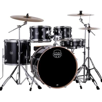Mapex Venus 5-Piece Rock Drum Set - Black Galaxy Sparkle (VE5295FTCVH) image 3