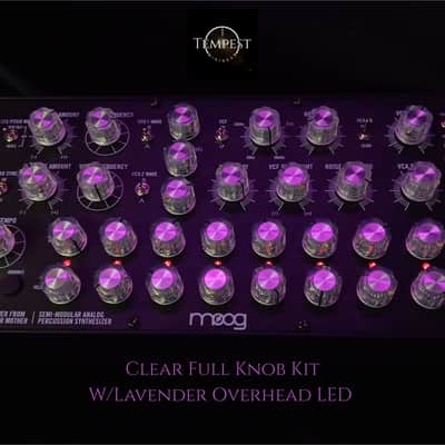 33-Piece Moog-Inspired Aftermarket DFAM Full Knob Kit New Production - Clear/Aluminum image 2