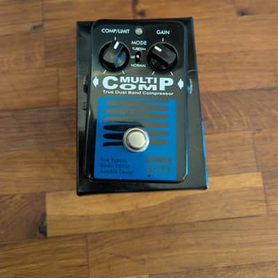 EBS MultiComp Studio Edition True Dual Band Compressor Pedal 2010s - Black/Blue image 2