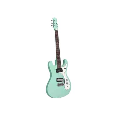 Danelectro 64XT-AQUA Reversed Double Cutaway Offset Horn Shape 6-String Electric Guitar image 3