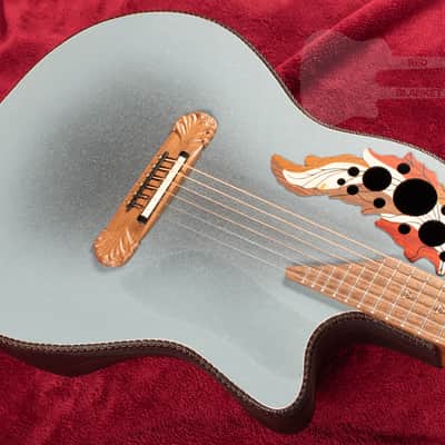 Ovation Adamas 2087GT-8 Deep Contour Bowl Reverse Blue Burst image 5