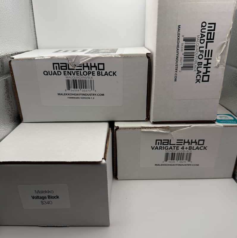 Malekko Voltage Block, Varigate4+, QuadLFO, QuadEnvelope (Black) image 1