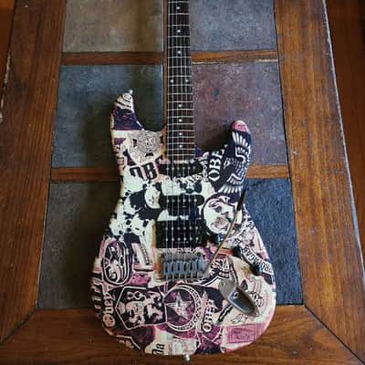 Fender Squier HSS strat OBEY - white/black image 3