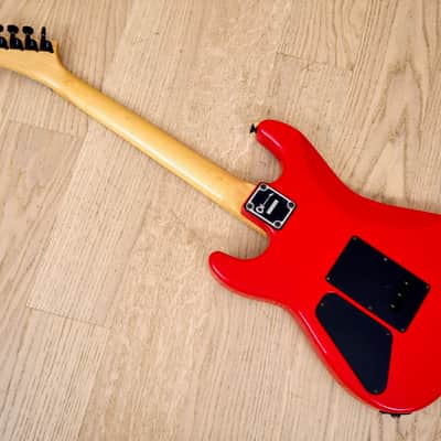 1980s Charvel by Jackson Model 1 Super Strat Vintage Electric Guitar Red, Japan image 12