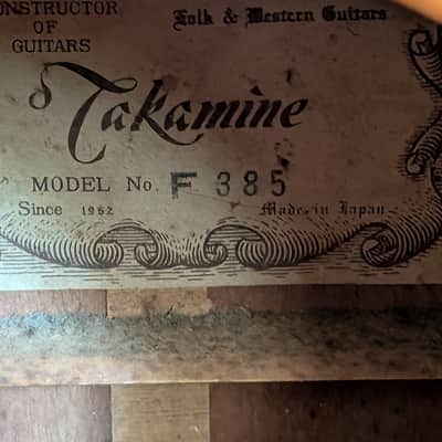 Takamine F-385 12-String MIJ vintage japan image 7