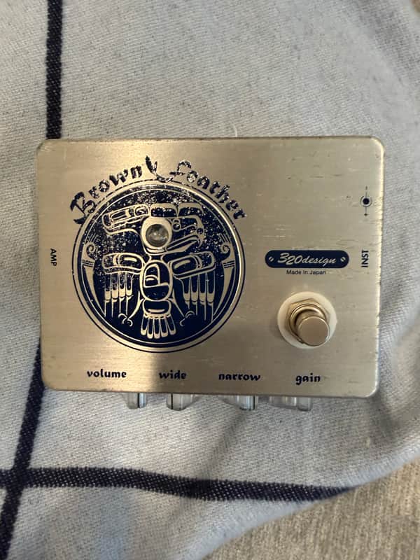 320DESIGN Brown Feather Effect Pedal Guitar image 1