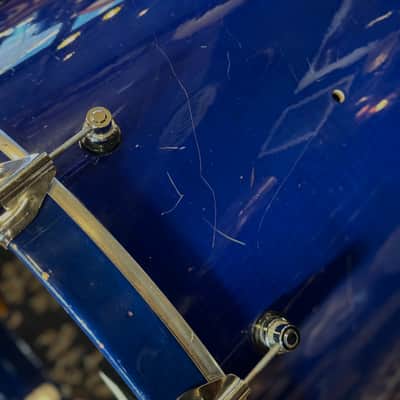USED 1996 DW Pre-Collectors Birch Drum Set in Dark Blue Lacquer w/ Mini Turret Lugs - 18x22, 8x10, 9x12, 10x14, 12x16 image 15