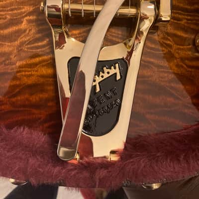 Gretsch G6134TGQM-59 Limited Edition Quilt Classic Penguin with Bigsby 2024  - Forge Glow image 4