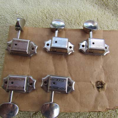 Ping Kluson Style 3+3 Tuners Set Of 5 Missing 1 Treble Side Ping Vintage Style 3+3 Tuning Machines image 1