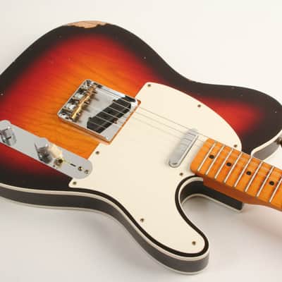 Fender Custom Shop '59 Telecaster Custom Relic Maple Neck Wide Fade Chocolate 3-Colour Sunburst CZ568968 image 3