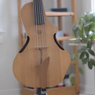 TogaMan Guitars Bistro Model 2011 Natural Finish Bowed Guitar image 1