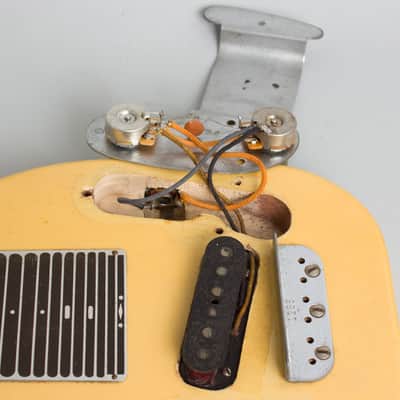 Fender  Champion Lap Steel Electric Guitar (1950), ser. #1265, black gig bag case. image 9