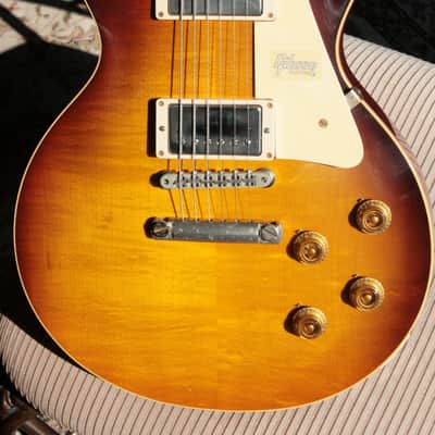 7.7 lbs! 2018 Gibson 1958 Les Paul Historic Reissue! R8 58 Dark Bourbon Fade Custom Shop TH Specs image 14