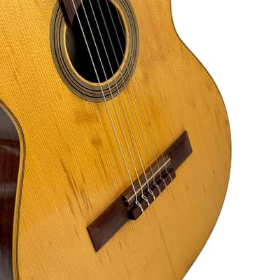 French Luthier Classical Guitar Natural 1960's image 5