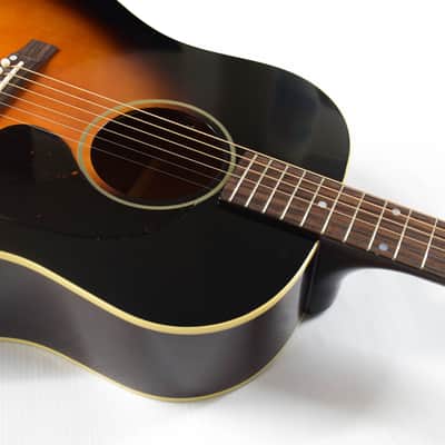 Epiphone "Inspired by Gibson Custom" '42 Banner J-45 with Rosewood Fretboard - Vintage Sunburst image 5