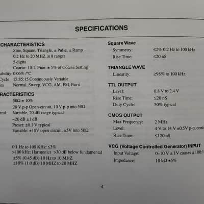 B&K Precision 4040 20 MHz Sweep/Function Generator 1995 image 6