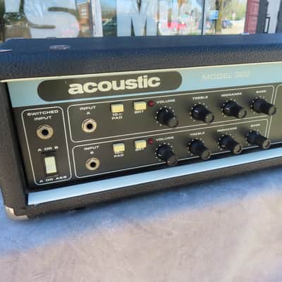 ACOUSTIC 1981 BASS HEAD MODEL 320 1 OWNER near MINT w/ MANUAL-FOOTSWITCH-WARRANTY AMAZING!! image 4