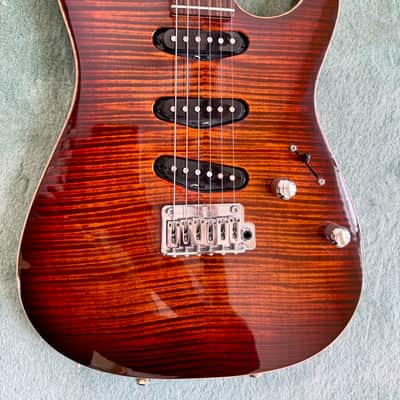 Tom Anderson Drop Top Orange Burnished Burst with Bindings image 2