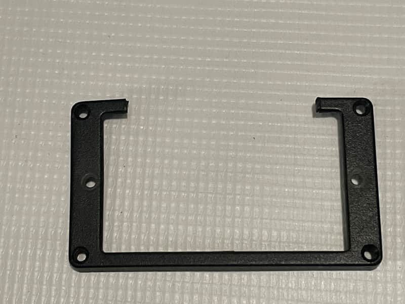 1980's Charvel Jackson Import Model Series Black Oversize Humbucker Pickup Mounting Ring (Modified) image 1