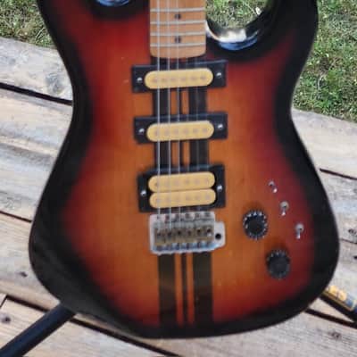 Greco Surfboard HSS Body Loaded DiMarzios w/ Tokai TST-56 Neck 1970s Japan image 2