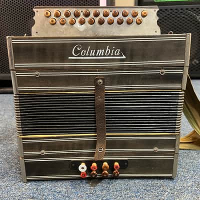 Columbia Button Accordion Antique Vintage image 2