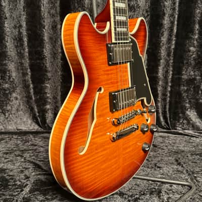 D'Angelico Premier Mini DC Dark Iced Tea Burst With Free Gig Bag image 3