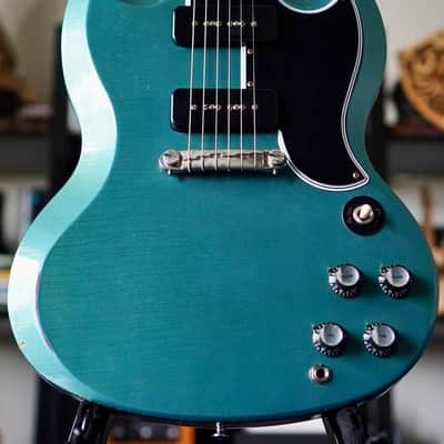Gibson Custom Shop CME 1963 SG Special Reissue Pelham Blue Murphy Lab Ultra Light Aged 2020 image 1