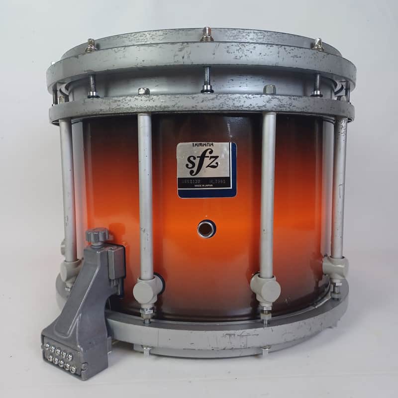 Yamaha 11x13" SFZ 9300 Marching Snare Drum Cherry-Black Fade Japan Die-Cast Rims image 1