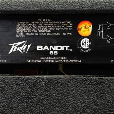 Peavey Bandit 65 Vintage 65-Watt Solid-State Guitar Amplifier – USA image 9