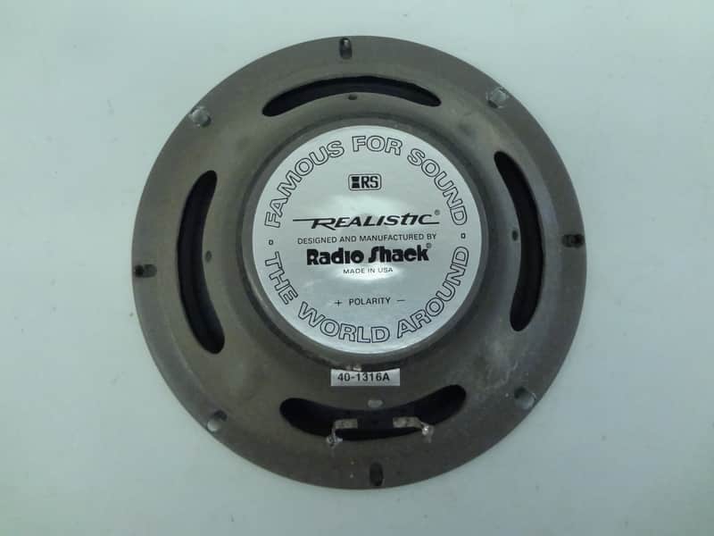 Radioshack Realistic 40-1316A 8" Replacement Speaker 8 Ohms 1980's - Tested, Works image 1