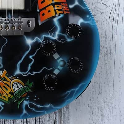 Hill Back to The Future CLEVELAND USA Made Custom Electric LP Guitar w Case BTTF image 4