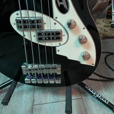 Duesenberg D-Bass 5 String-Bass Black + Case image 6