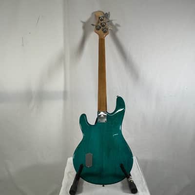 Ernie Ball Music Man 2EQ Stingray Bass 1988 - Teal/Green/Blue - w/ Hard Case image 9