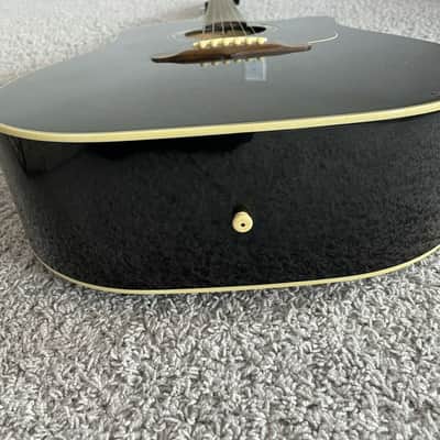 Fender La Brea California Series Black MIK Rare Vintage Acoustic Electric Guitar image 5