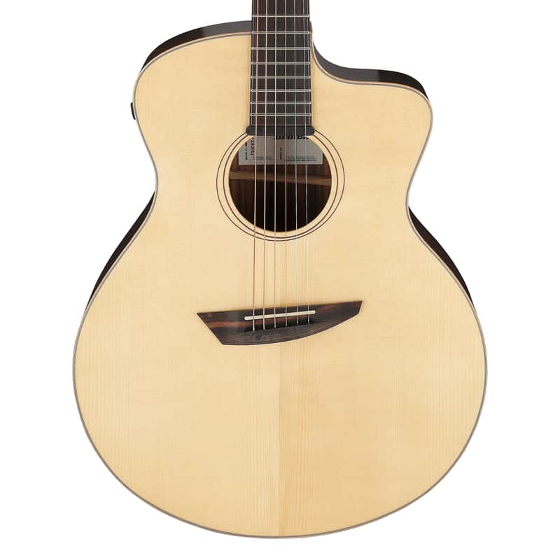 Used Ibanez PA300E Asymmetrical Jumbo A/E Guitar - Natural Satin image 1