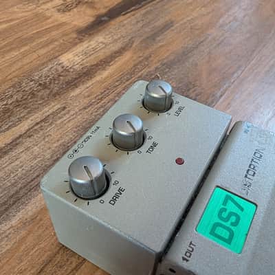 Ibanez DS7 Distortion Tone Loc Guitar Effects Pedal Silver Gray Tested Clean image 7