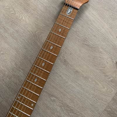 Ernie Ball Music Man Jp13 2016 Dark blue/ black & roasted maple neck image 2