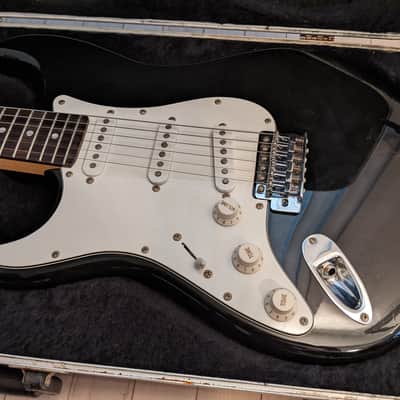 Aria STG Left Handed Electric Guitar Black Six 6 String with Hard-shell Case HSC image 3