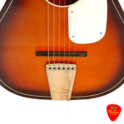 1968 Five Star Harmony-made Parlor Guitar Sunburst Acoustic – “Athena” image 5
