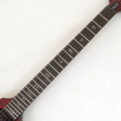 Schecter V-1 Apocalypse Electric Guitar in Red Reign B1595 image 3