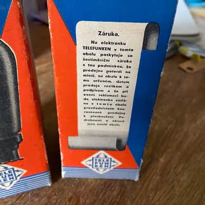 Telefunken EL12 Spez 1930's-40's, pair, tested on TV7 image 2