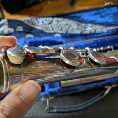 Gemeinhardt 2SP Straght-Headjoint Flute with pass-through needle - Silver-Plated image 4