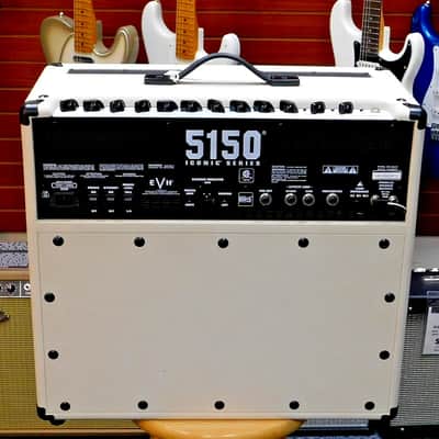 2025 EVH 5150 Iconic Series 40W 1x12 Guitar Combo Amp! Footswitch! Ivory Finish! VERY NICE!!! image 4