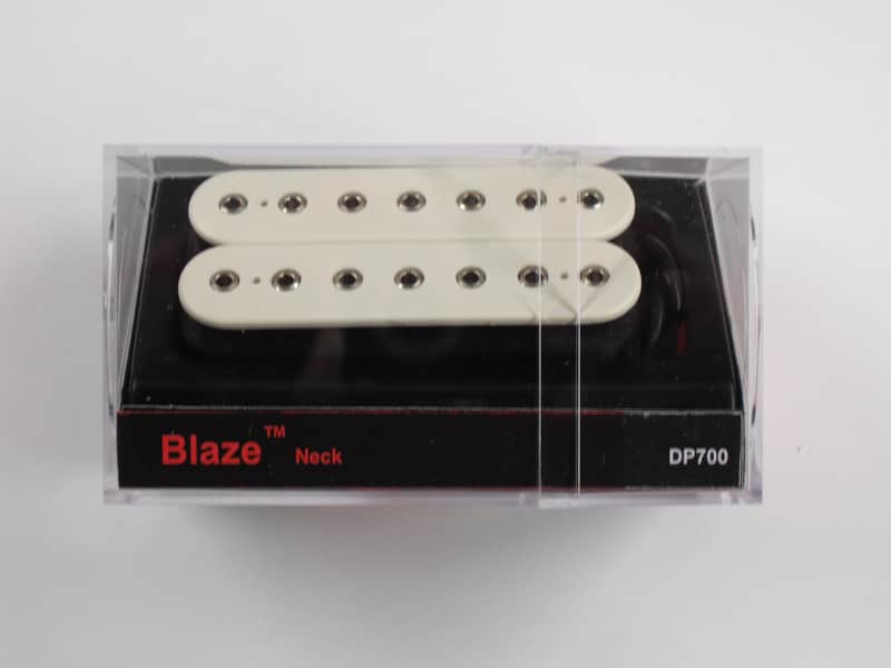 DiMarzio Blaze 7 String Neck Humbucker White W/Chrome Poles DP 700 image 1