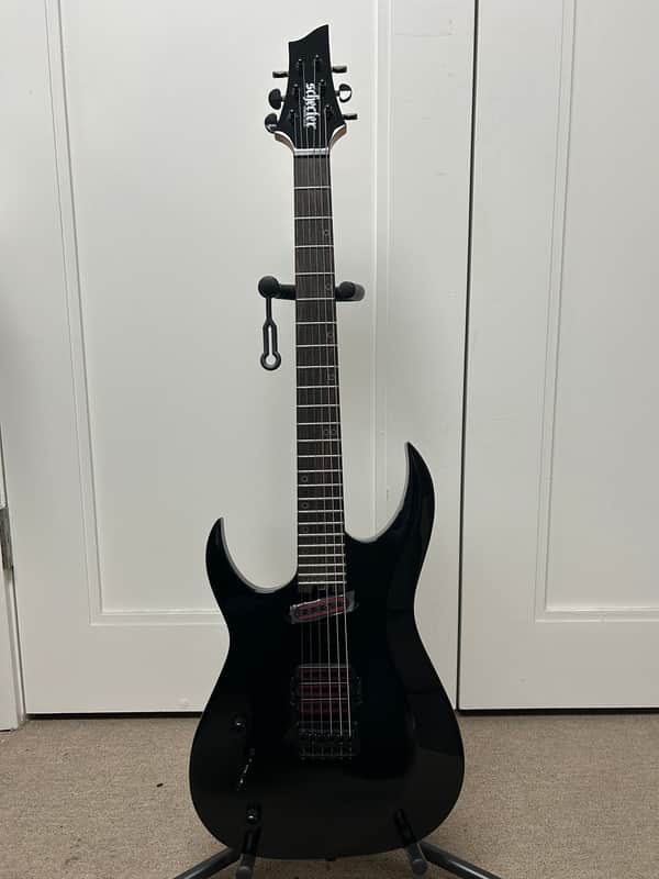 Schecter Sunset-6 Triad Left-Handed Electric Guitar - Black image 1